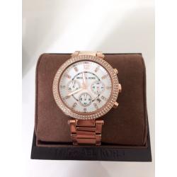 Michael Kors Ladies Rose Gold Chronograph Watch