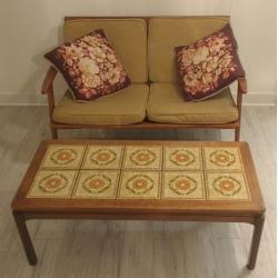 Retro vintage Tiled coffee table (Delivery Available)