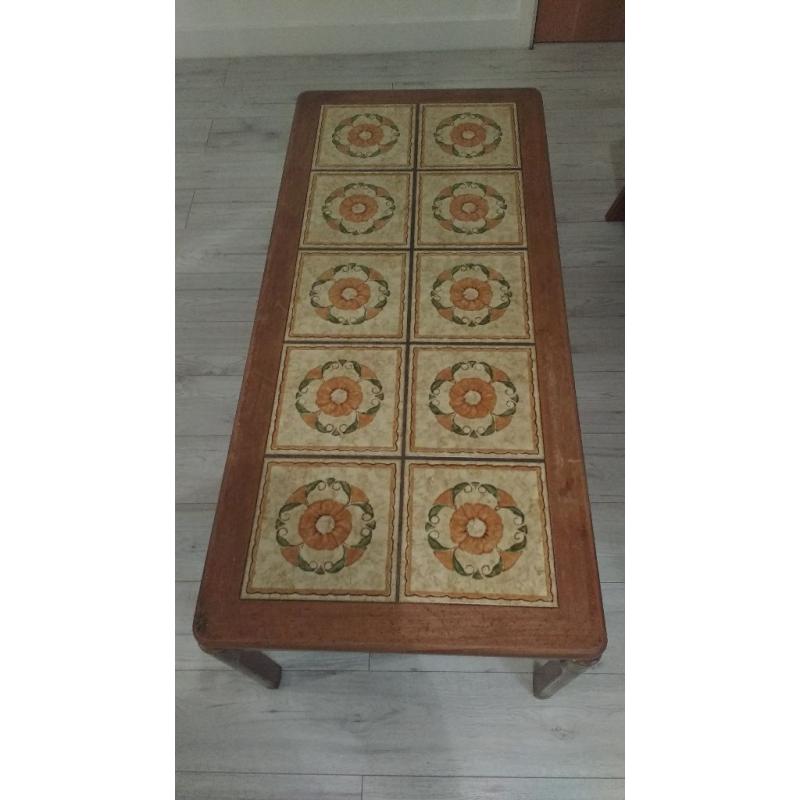 Retro vintage Tiled coffee table (Delivery Available)