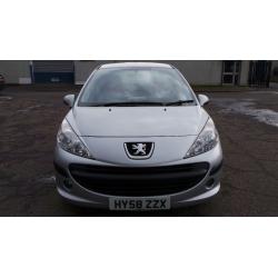 2008 58 PEUGEOT 207 1.4 S 1.4 HDI 68 BHP SILVER 3 DOOR (PART EX WELCOME)