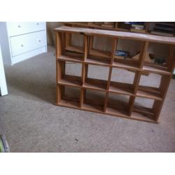 Wooden cd shelf