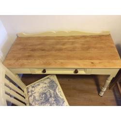 Shabby Chic style desk with drawer + chair