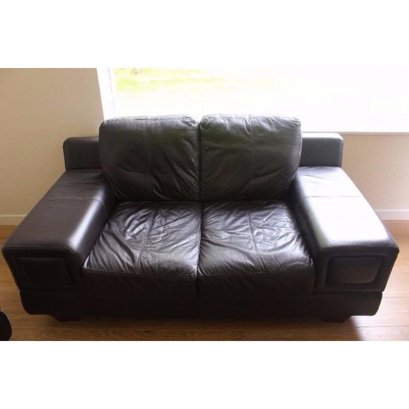 Immaculate Two & Three Seater Leather Sofas