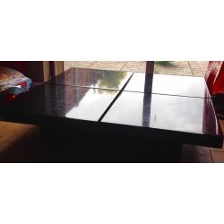 Dwell Black gloss coffee table with storage