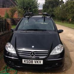 Mercedes A Class, Metallic Black, 2008 Plate,