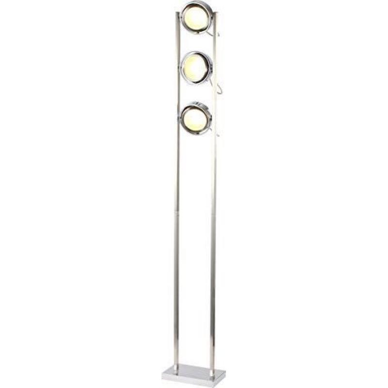 Globo nickel Matt chrome floor lamp