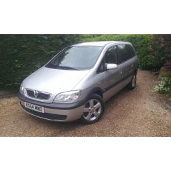 2005 2.0 DTI Vauxhall Zafira 7 Seater Diesel 100bhp, New MOT, Service History.