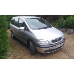 2005 2.0 DTI Vauxhall Zafira 7 Seater Diesel 100bhp, New MOT, Service History.