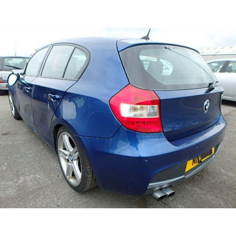 2006 06 BMW 130I M SPORT SPARES REPAIRS SALVAGE DAMAGED BLUE PETROL