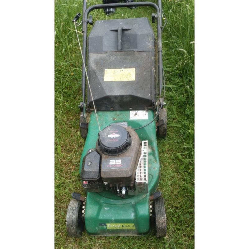 petrol lawnmower