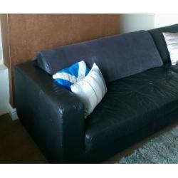 Corner settee and pouffe