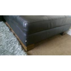 Corner settee and pouffe