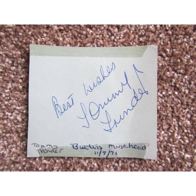 Autograph - Tomy Trinder - genuine