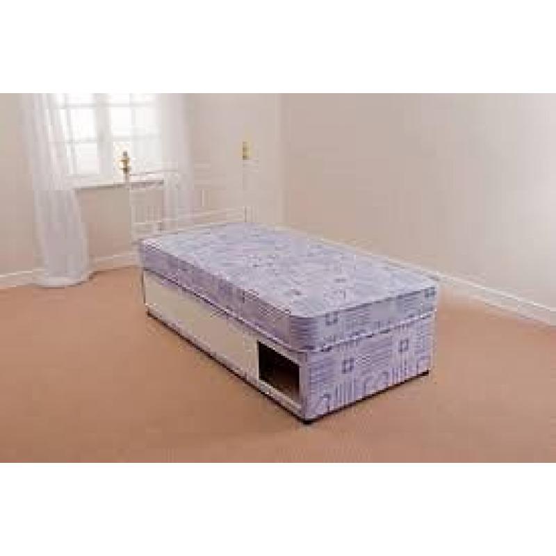 Storage Divan bed set in blue FREE delivery Brand new Handy Store base