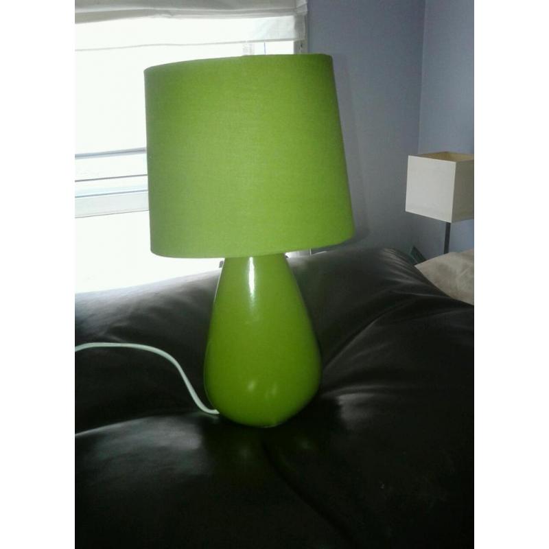 Small green lamp