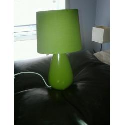 Small green lamp