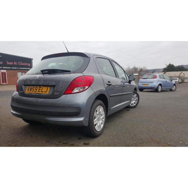 2010.59 Peugeot 207 1.4 VTi 95. 5 DOOR HATCHBACK. METALIC GREY