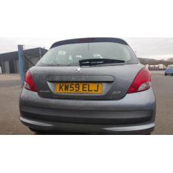 2010.59 Peugeot 207 1.4 VTi 95. 5 DOOR HATCHBACK. METALIC GREY