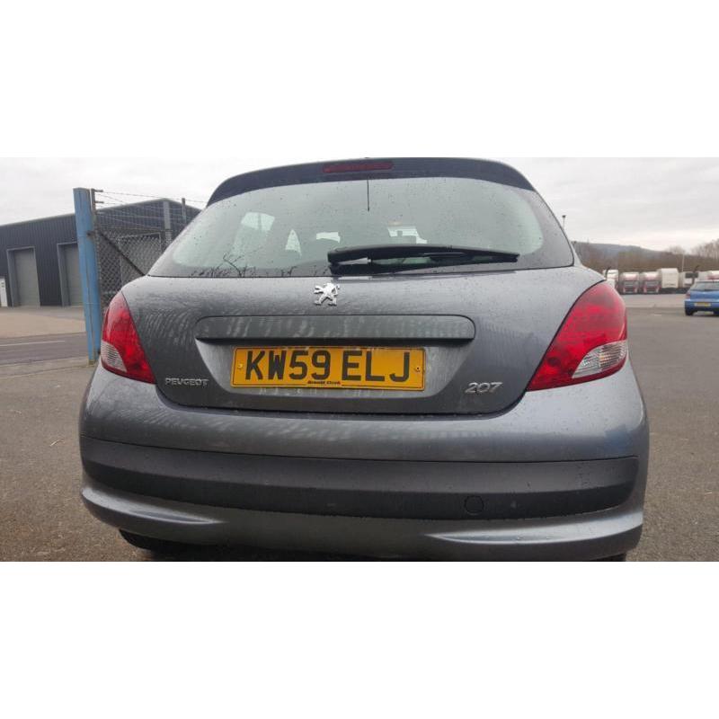 2010.59 Peugeot 207 1.4 VTi 95. 5 DOOR HATCHBACK. METALIC GREY