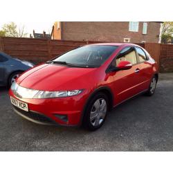 2007(57)HONDA CIVIC 1.4-5DOORS,TWO OWNERS,GENUINE MILES,MOT OCT.2016,FULL VOSA HISTORY,HPI CLEAR
