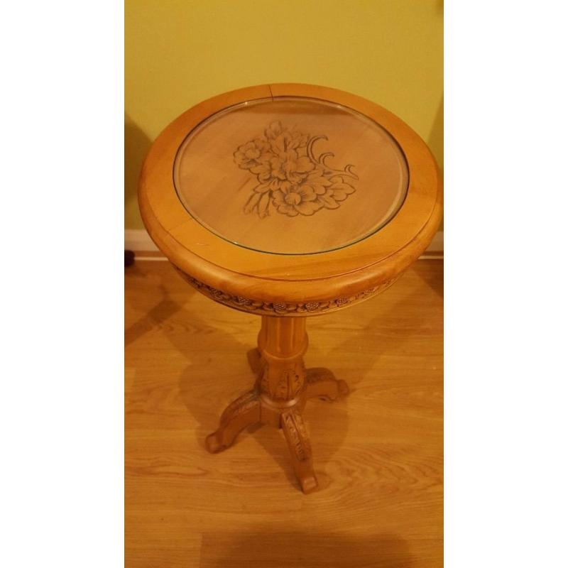 Ornate Carved Pot Stand/ Table