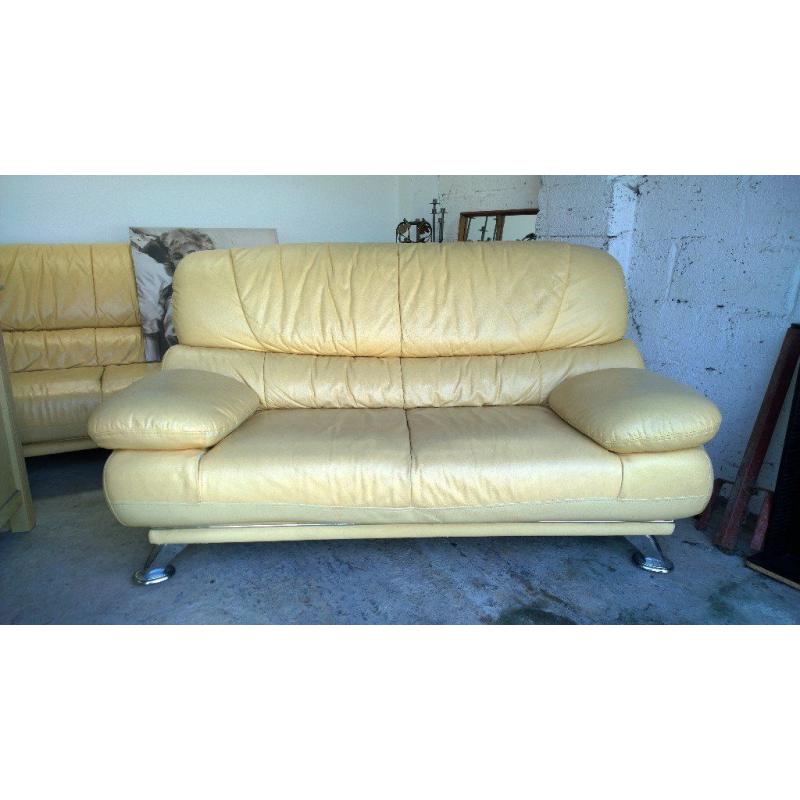 retro yellow sofa ( 3seater and 2seater)