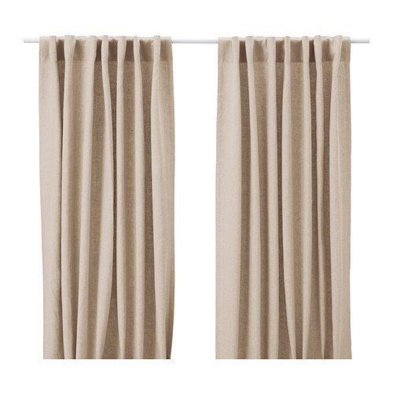 IKEA MERETE PAIR OF CURTAINS AND PAIR OF HENNY RANND CURTAINS DELUX BOTH WIDTH 145cm ,300cm