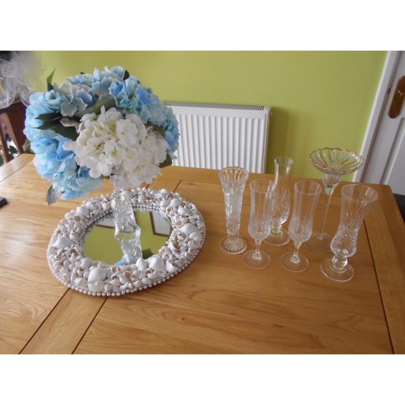 Wedding table flower decorations x 7