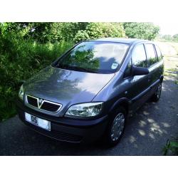 Vauxhall Zafira,7 seater, low mileage, one owner.