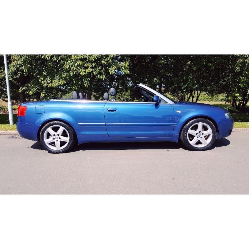 AUDI A4 CABRIOLET 1.8 T 2DR STUNNING SUMMER CAR WITH FULL YEAR MOT & FSH