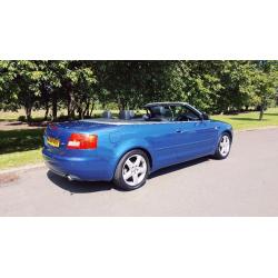 AUDI A4 CABRIOLET 1.8 T 2DR STUNNING SUMMER CAR WITH FULL YEAR MOT & FSH