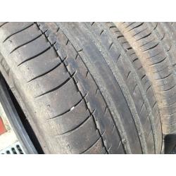 4 X Michelin Latitude Sport tyres. 245/45 R 20