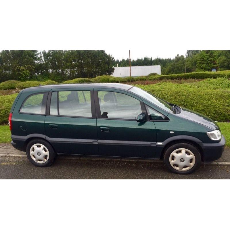 VAUXHALL ZAFIRA 7 SEATER 1.6L (2005) year mot ,low miles