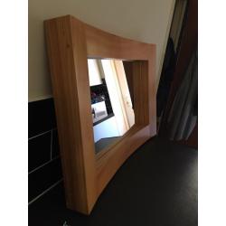 Solid wood mirror next