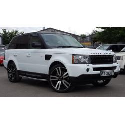 2008 LAND ROVER RANGE ROVER SPORT TDV6 SPORT HSE STUNNING WHITE 22 INCH POLIS