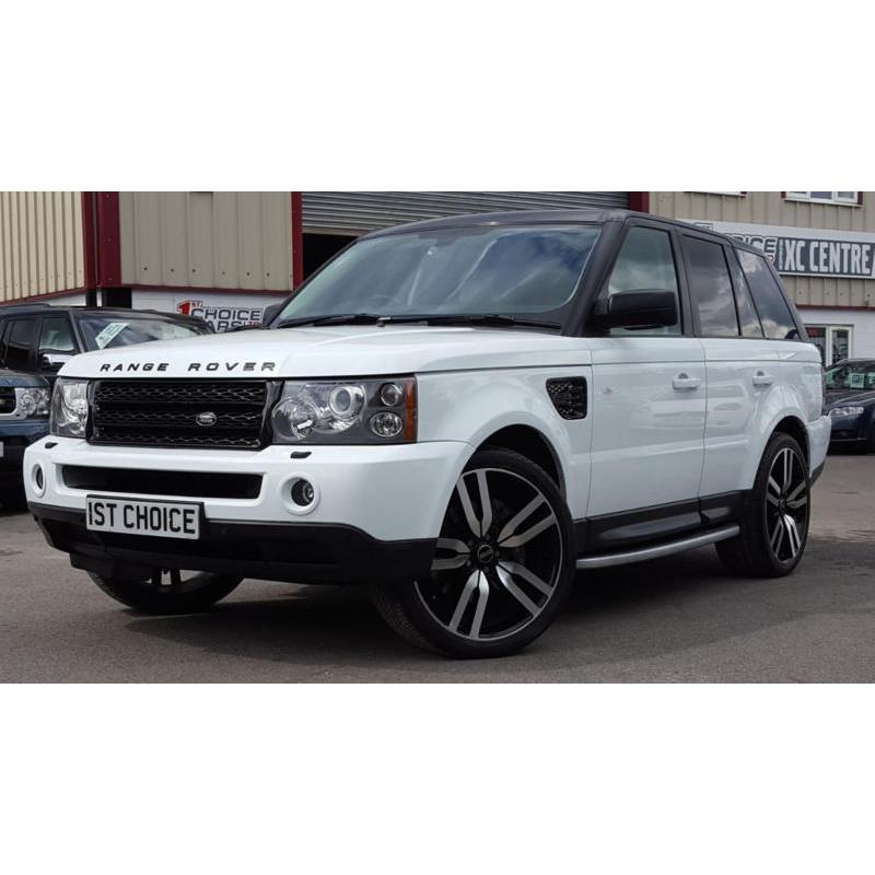 2008 LAND ROVER RANGE ROVER SPORT TDV6 SPORT HSE STUNNING WHITE 22 INCH POLIS