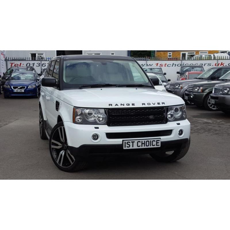 2008 LAND ROVER RANGE ROVER SPORT TDV6 SPORT HSE STUNNING WHITE 22 INCH POLIS