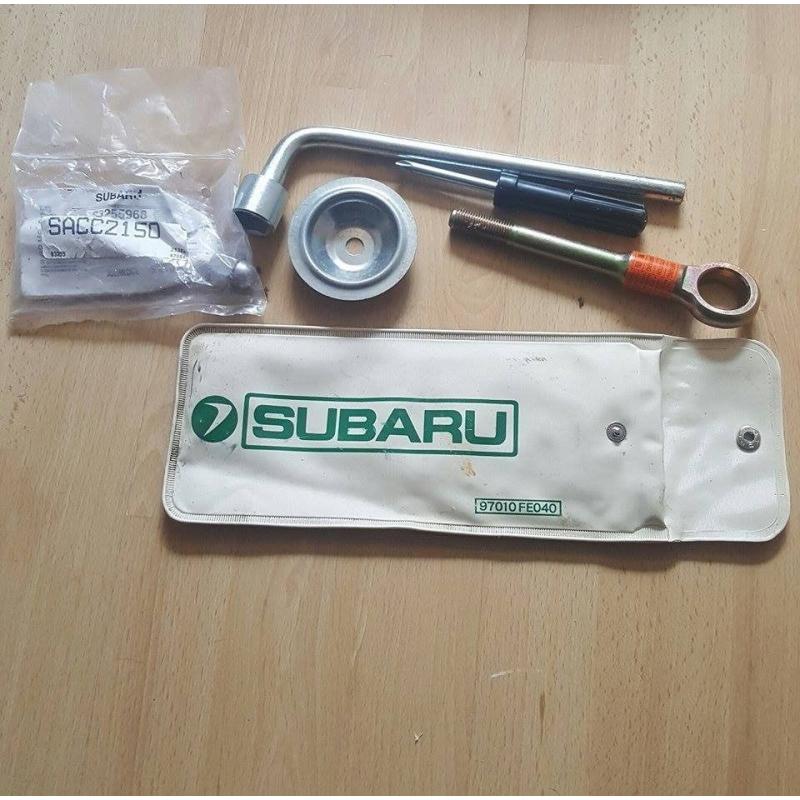 new spacesaver wheel for subaru and tool kit