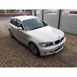 BMW 118 2.0TD 2008MY D M Sport WHITE 1 PREVIOUS OWNER