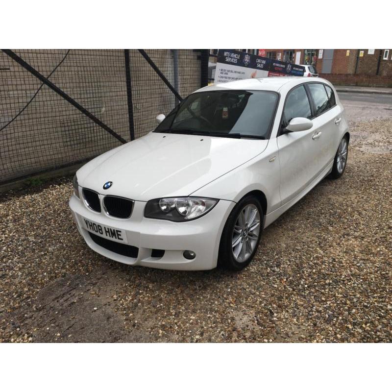 BMW 118 2.0TD 2008MY D M Sport WHITE 1 PREVIOUS OWNER