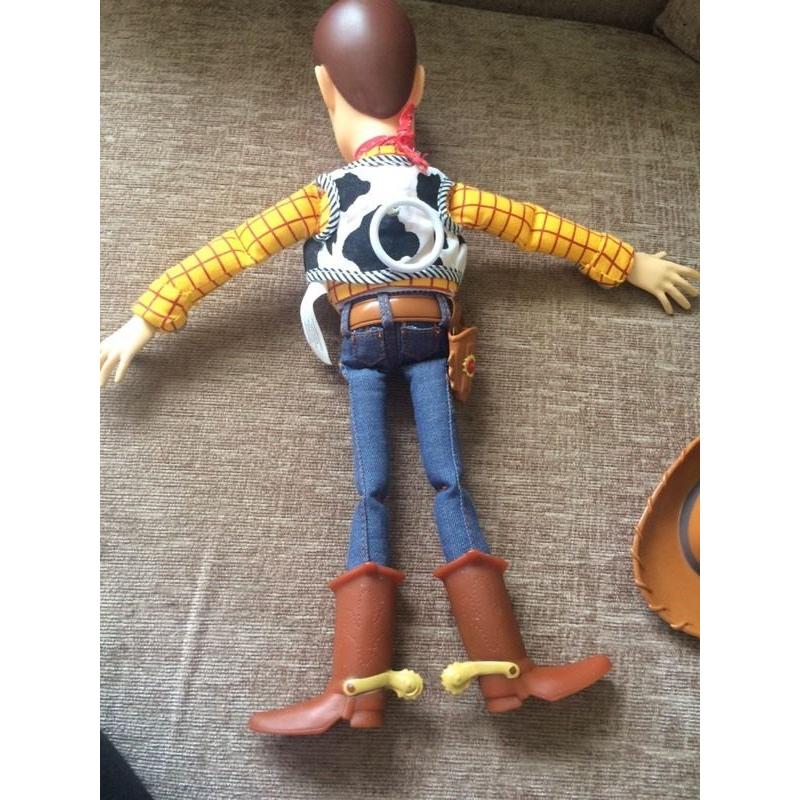 Talking woody doll with hat!