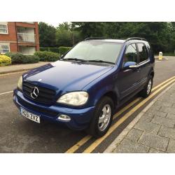 MERCEDES M CLASS AUTO SAT NAV SUN ROOF 1 OWNER FROM NEW