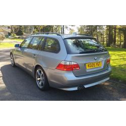 2005 BMW 530d touring estate heated black leather satellite navigation