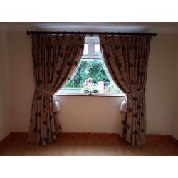 Large window curtains