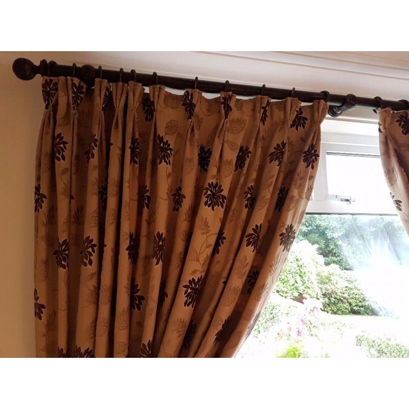 Large window curtains