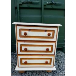 fine art contemporary art work, one off cupboard in country pine solid wood hand painted