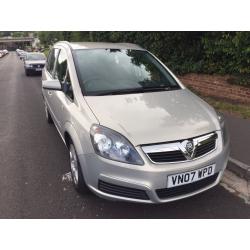 Vauxhall Zafira 1.6 Petrol 7 Seater 5Dr 2007 Long MOT