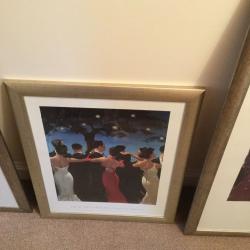 3 x Jack Vettriano framed prints