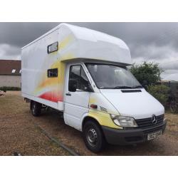 2001 MERCEDES SPRINTER HORSE BOX 3.5T MOT 3/2017 DELIVERY ANYWHERE IN UK