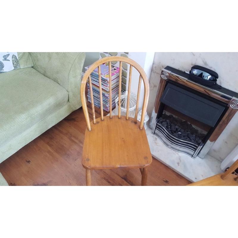 Vintage Retro Style Ercol Style Country Cottage Style Chair Bedside Table Hall Dining Chair